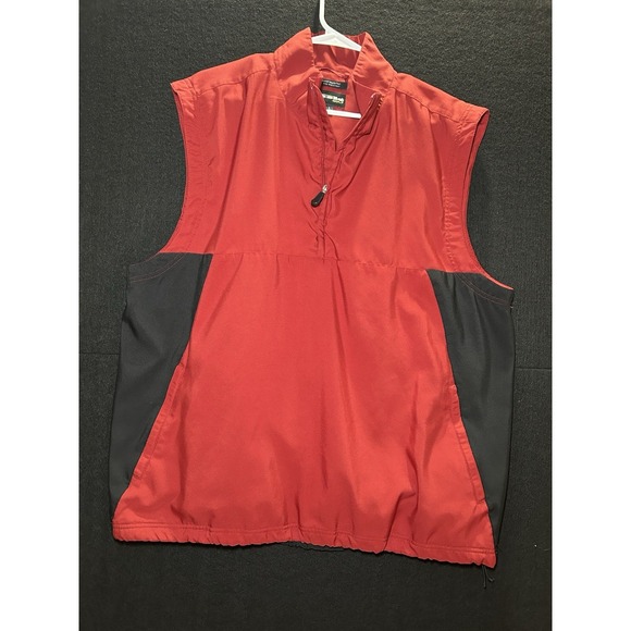 Bolle Golf Vest Water & Wind Resistant Red & Black Color Block Large - Picture 3 of 7